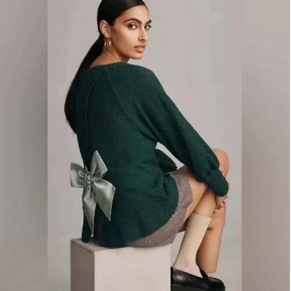 By Anthropologie Back-Bow Sweatshirt